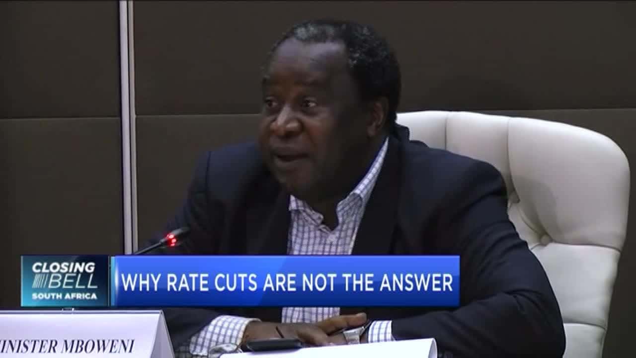Finmin Mboweni on why interest-rate cuts are not the answer
