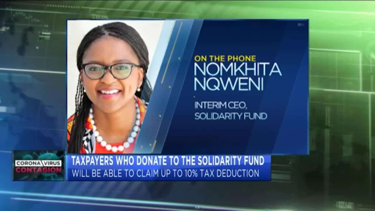 COVID-19: Nomkhita Nqweni gives update on the Solidarity Fund
