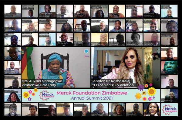 Merck Foundation CEO and Zimbabwe First Lady co-chaired 2021 Annual Summit to continue building healthcare capacity, break infertility stigma and support girl education