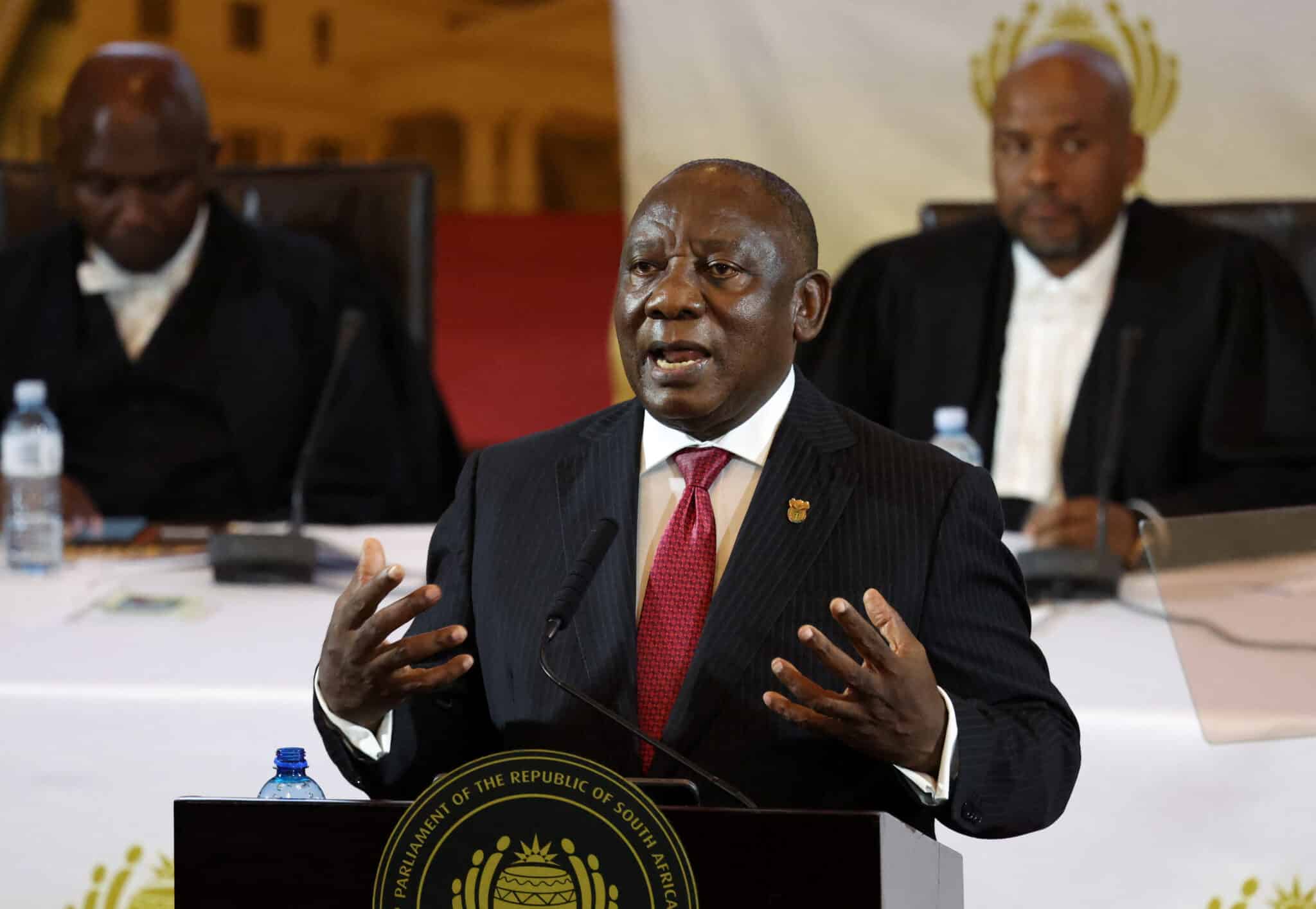 South Africa’s Ramaphosa touts ANC history in state of nation address