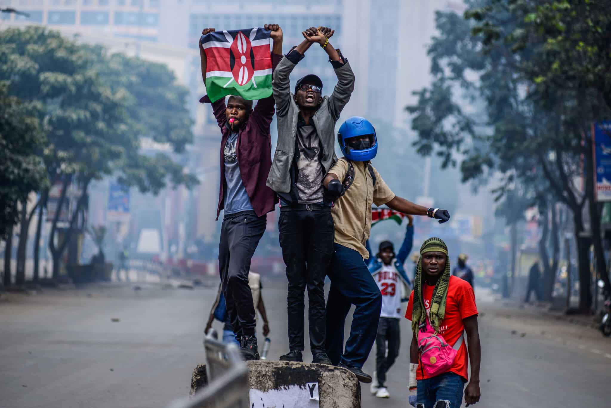 Kenya police warn against protests at capital’s main airport