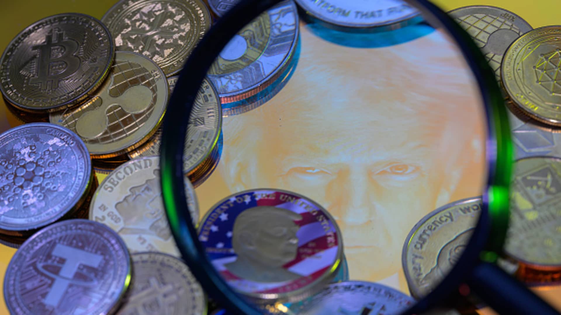 Bitcoin falls as much as 6.5% as volatility continues after Trump’s bitcoin reserve plan